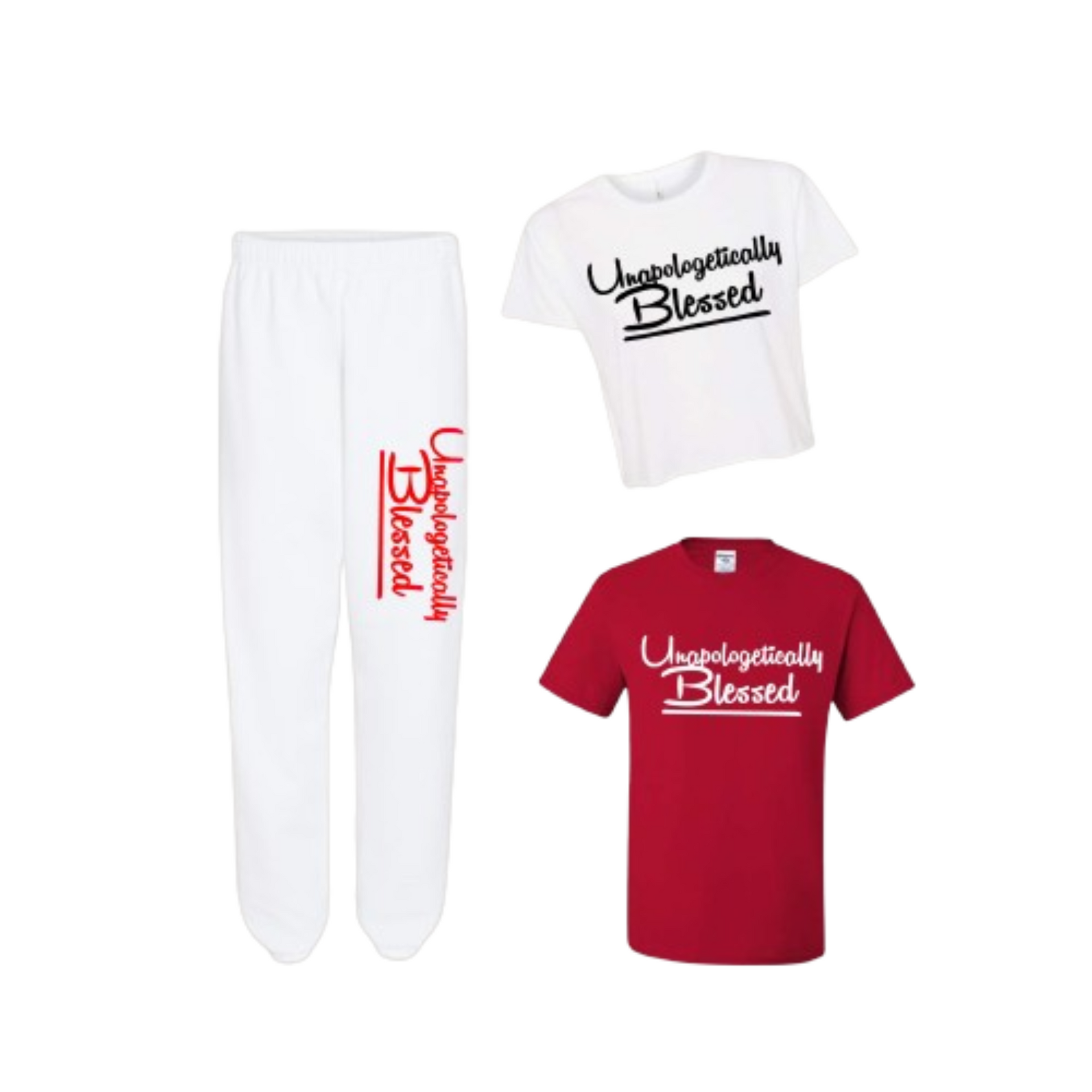 Uniquely Printed Design Bundle Joggers & Tee Set